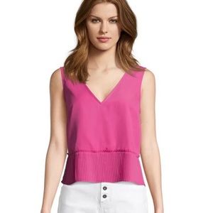💕 Jack by BB Dakota Hot Pink Pleated Top